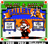 Game & Watch Gallery 2 Title Screen